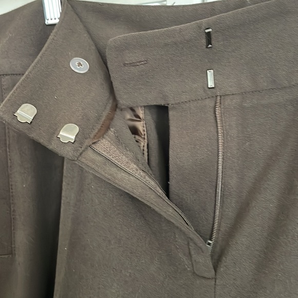 RAFAELLA Brown Wide Leg Pants with Cuffs, Size 18W - Picture 6 of 8